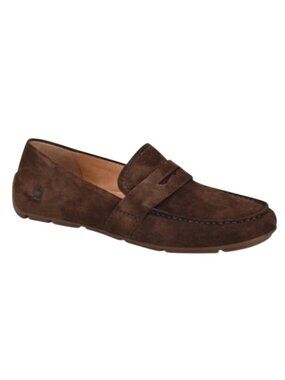 Born Melinda Brown Suede Loafers Leather Upper Slip-On Size 8.5M comfort shoe